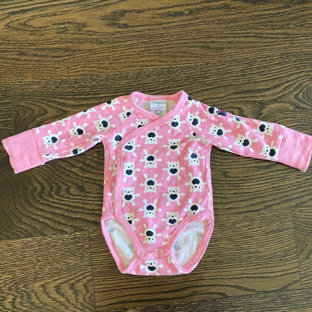 Polarn O. Pyret size 44 early baby bodysuit